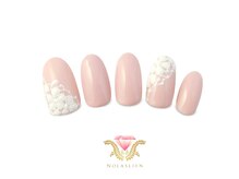 ノーラスリエン(Nolaslien)/ブライダルネイル　レース花