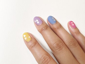 ノラ ミナミアオヤマ(NORA MINAMIAOYAMA)/マットなカラフルハート