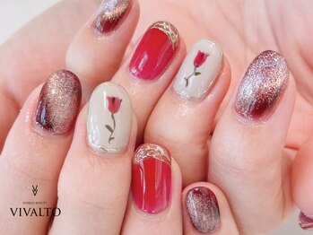ワールド ビューティ ヴィヴァルト 宝塚店(WORLD BEAUTY VIVALTO)/レッド/マグネット