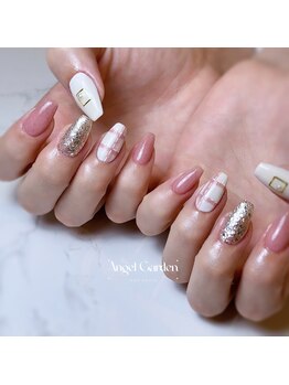 エンジェルガーデンネイル 池袋店(Angelgarden nail)/ピンクチェック