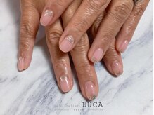 ネイルアトリエルカ(nail atelier LUCA)/W-301 大人ラメホログラデネイル