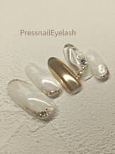 プレス ネイルアンドアイラッシュ(PRESS NAIL&EYELASH)/【ハンド】定額※オフ込￥12800