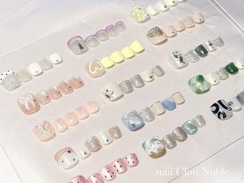 ネイルクルーノーヴル(nail Clou Noble)の写真/【選べるフットネイルデザイン￥6500/フットカルジェルワンカラー￥5000】足元から季節を先取り♪女子力UP!