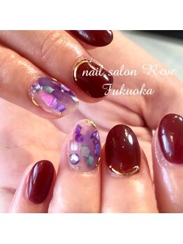 ボルドーネイル♪