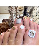 ルミナ 高崎店(Lumina)/ちぐはぐフットネイル