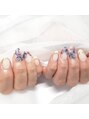 リノネイル(Lino Nail) フラワーネイルです♪可愛く仕上がったのでお気に入りです♪