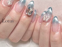ロータス ネイルアンドアイラッシュ(Lotus)/ブルーのマグネットネイル