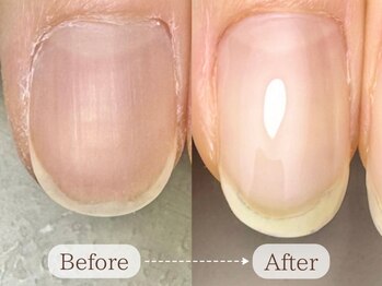 ル リアン 北浦和(le lien)の写真/《自爪育成プラン¥10000》艶仕上げor自爪風仕上げでお選びいただけます◎シンプルで綺麗な大人女性の指先に