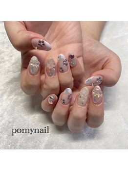 ポミーネイル 新宿西口店(pomy nail)/リボンネイル