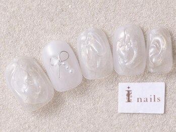アイネイルズ 三宮店(I nails)/ユニコーンミラーりぼん