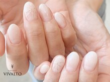 ワールド ビューティ ヴィヴァルト 宝塚店(WORLD BEAUTY VIVALTO)/リボン/白グラデーション