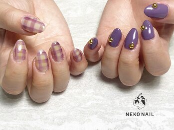ネコ ネイル(NEKO NAIL)/アシメネイル