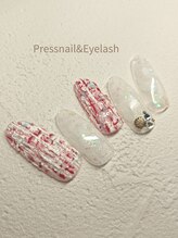 プレス ネイルアンドアイラッシュ(PRESS NAIL&EYELASH)/【ハンド】定額※オフ込￥12800
