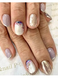 涼やか♪ 大人夏ネイル