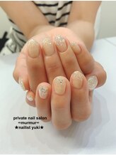 プライベート ネイルサロン マーマ(murmur)/ラメ×シェルネイル