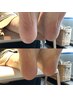 ★きらきらクーポン★かかと角質除去とフットワンカラー13600円→11600