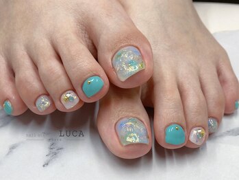 ネイルアトリエルカ(nail atelier LUCA)/M-387 大人可愛いバブルネイル