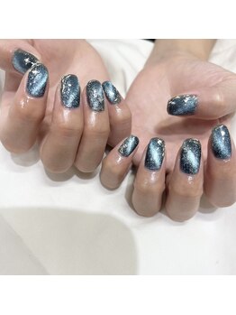 モルネイル(MORU nail)/ネイビー × マグネット .