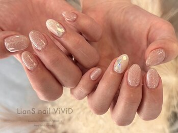 リアンスネイルヴィヴィッド 倉敷店(LianS nail ViViD)/2本アート