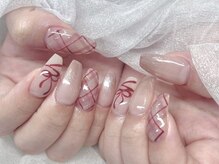 モカ 心斎橋(moca by Lee)/チェックネイル