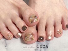 ネイルアトリエルカ(nail atelier LUCA)/W-302 シェラック秋色大理石