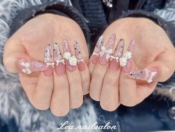レアネイル 渋谷店(Le’a nail)/レース☆マグネット☆フレンチ