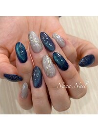 幻想的マグネットネイル