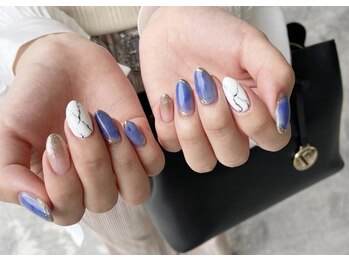 レイ(REY)/大理石ネイル