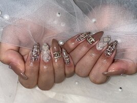 【chihoriネイル】ツイード