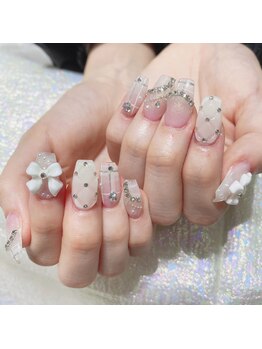 クイーンズビューティーサロン 新宿本店(Queen's beauty salon)/チップ長さだしやり放題