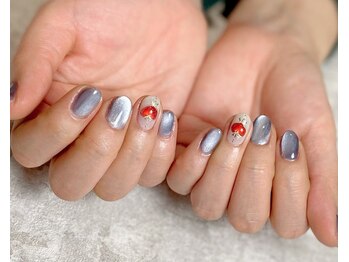 マグネット/ミラー/ブルーグレー