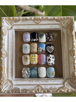 アンドエム(&M)/フットネイル☆親指アート