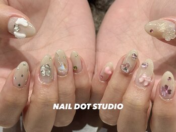 ネイルドットスタジオ 堺筋本町(NAIL DOT STUDIO)/ウィッシュコア風