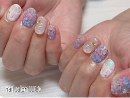 紫陽花ネイル
