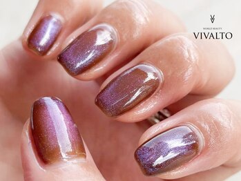 ワールド ビューティ ヴィヴァルト 宝塚店(WORLD BEAUTY VIVALTO)/マグネットネイル/秋ネイル