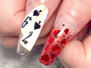 モルフォ 千駄ヶ谷(Morpho)/キラキラトランプネイル