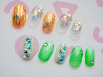 ネイル マテリア 池袋店(Nail Materia)の写真/《エリア屈指豊富なアートデザイン数が魅力》大人気看板メニュー◆定額デザインコース¥6300/初回オフケア込