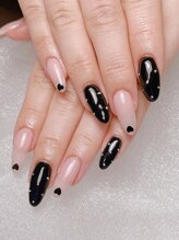 ティンク 横浜店(Tink)/冬ネイルパラジェルブラック