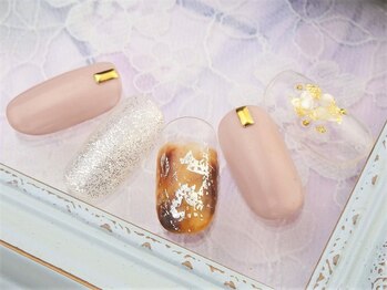 ネイルズガッシュ 大森駅前店(NAILs GUSH)/*ニュアンス・べっ甲*