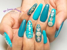 アン ジョーヌドラゴ/ロング☆ブルーマットネイル