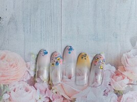 ホログラム春ネイル