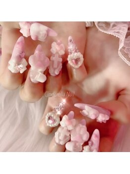 シンデレラネイル(CINDERELLA NAIL)/【スカルプ長さだしネイル】