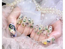 ストーンネイル 痛ネイル