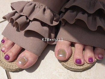 ケイアイエムネイル(KIM nail)/氷ネイル×パープル