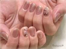 バランス 泉中央店(balance)/お花シールネイル