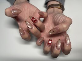 214 マグネット　リボンネイル