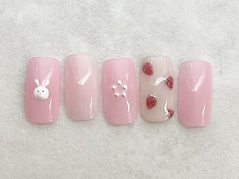 うさちゃんネイル