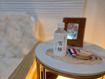 しらたま素肌 梅田北新地店/ドリンクとお菓子のサービス