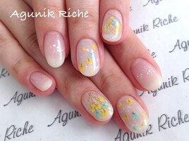 【押し花ネイル】