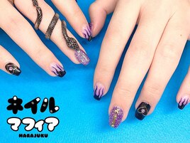 強めファイヤーネイル